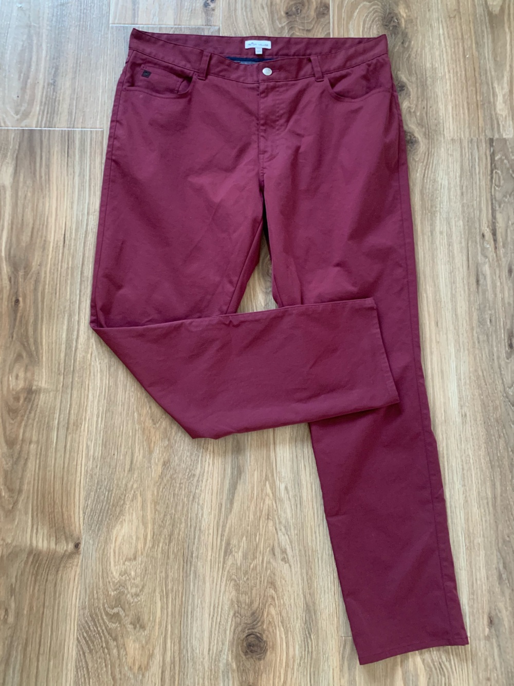 Peter Millar Pants Men's 38x32 Bordeaux Red EB66 Crown Sport Performance Golf